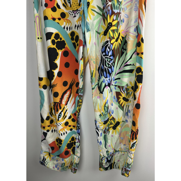 Marcos Navarro x Anthropologie Jungle Safari Flannel Sleep PJ Pants Tiger Medium - Picture 10 of 11
